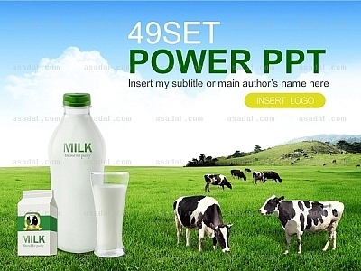 animal 짐승 PPT 템플릿 세트2_우유와 축산업_s2_0053(하이피티)