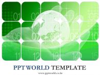 녹색배경 숫자 PPT 템플릿 녹색배경의 손위의 지구본_슬라이드1