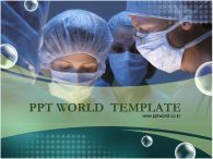 마스크 의료 PPT 템플릿 수술하는 의사의 모습이 있는 템플릿_슬라이드1