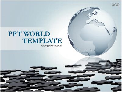 ppt 템플릿 PPT 템플릿 [애니형]퍼즐과 지구_슬라이드1