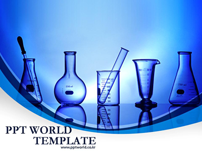 연구 블루 실험 도구 템플릿 PPT 템플릿 블루 실험 도구 템플릿(자동완성형 포함)
