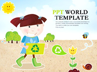 템플릿 프리젠테이션 PPT 템플릿 환경 교육 템플릿_슬라이드1