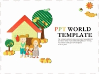 녹색 노랑 PPT 템플릿 가족계획 템플릿(자동완성형 포함)_슬라이드1