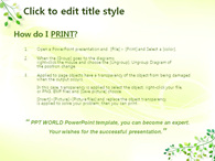 싱그러움 일러스트 PPT 템플릿 초록의 나뭇잎 풍경_슬라이드3