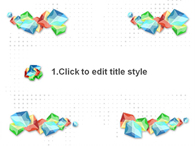 점 아이콘 PPT 템플릿 컬러를 입힌 사각 입체도형들(자동완성형포함)_슬라이드3