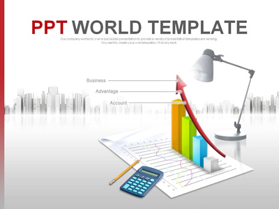 계산기 발표자료 PPT 템플릿 경영성과 분석 템플릿(자동완성형포함)_슬라이드1