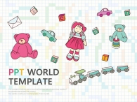곰인형 편지 PPT 템플릿 귀여운 장난감 템플릿(자동완성형포함)_슬라이드1