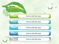 나무 식물 PPT 템플릿 초록색의 나뭇잎(자동완성형 포함)_슬라이드2