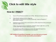 나무 식물 PPT 템플릿 초록색의 나뭇잎(자동완성형 포함)_슬라이드4
