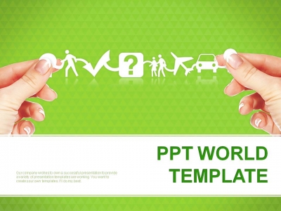 실루엣 스타일 PPT 템플릿 심플한 라이프 그래픽(자동완성형포함)