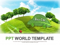 식물 기술 PPT 템플릿 친환경 에코 자동차 템플릿(자동완성형포함)_슬라이드1