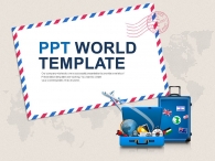 나침반 선글라스  PPT 템플릿 유럽여행과 편지 템플릿(자동완성형포함)_슬라이드1