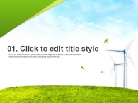 풍경 햇살 PPT 템플릿 친환경 그린 에너지 회사 소개서_슬라이드2