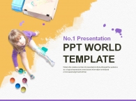 보고 초등학교 PPT 템플릿 창의적인 미술수업 제안서(자동완성형포함)_슬라이드1