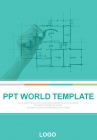 자 건축 PPT 템플릿 심플한 설계도 기획서(자동완성형포함)_슬라이드1