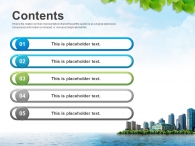 성공 수평선 PPT 템플릿 친환경 도시 건설 계획(자동완성형포함)_슬라이드2