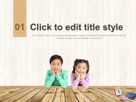 원목 바닥 PPT 템플릿 칠판과 어린이(자동완성형포함)_슬라이드3