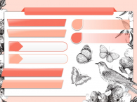 우아한 나비 꽃 일러스트 파워포인트 PPT 템플릿 디자인_슬라이드10