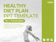 건강 관리 다이어트 계획 파워포인트 PPT 템플릿 디자인_슬라이드1