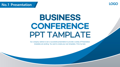 비즈니스 컨퍼런스 와이드형 파워포인트 PPT 템플릿 디자인_슬라이드1